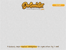 Tablet Screenshot of dogooder.com